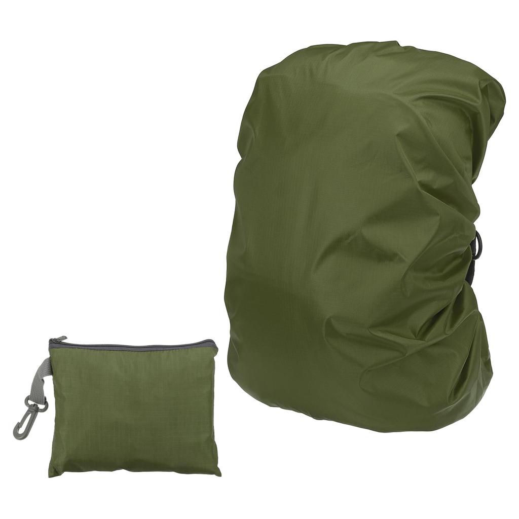 60L Waterproof Backpack Rain Cover with Oxford Cloth Buckle Straps and Drawstring Bag for Large Dark Green [PATIKIL] Hiking, Camping, Travel, Size,