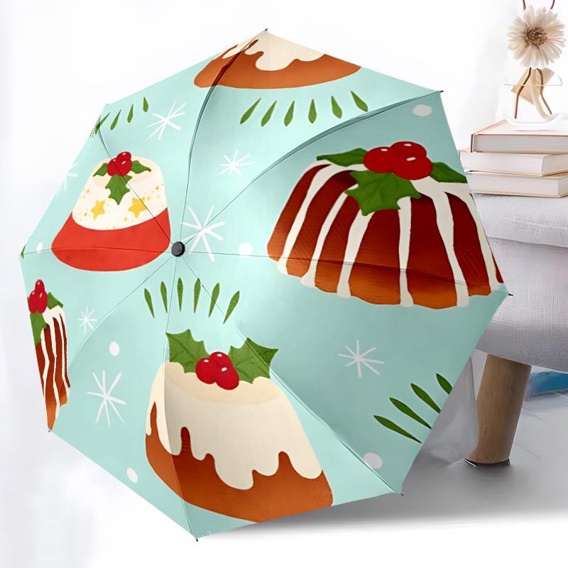 1pc cake Automatic Open/Close Umbrella, Lightweight for Women/Men, Perfect Gift - for Everyday or Holiday Eventsyy251127086