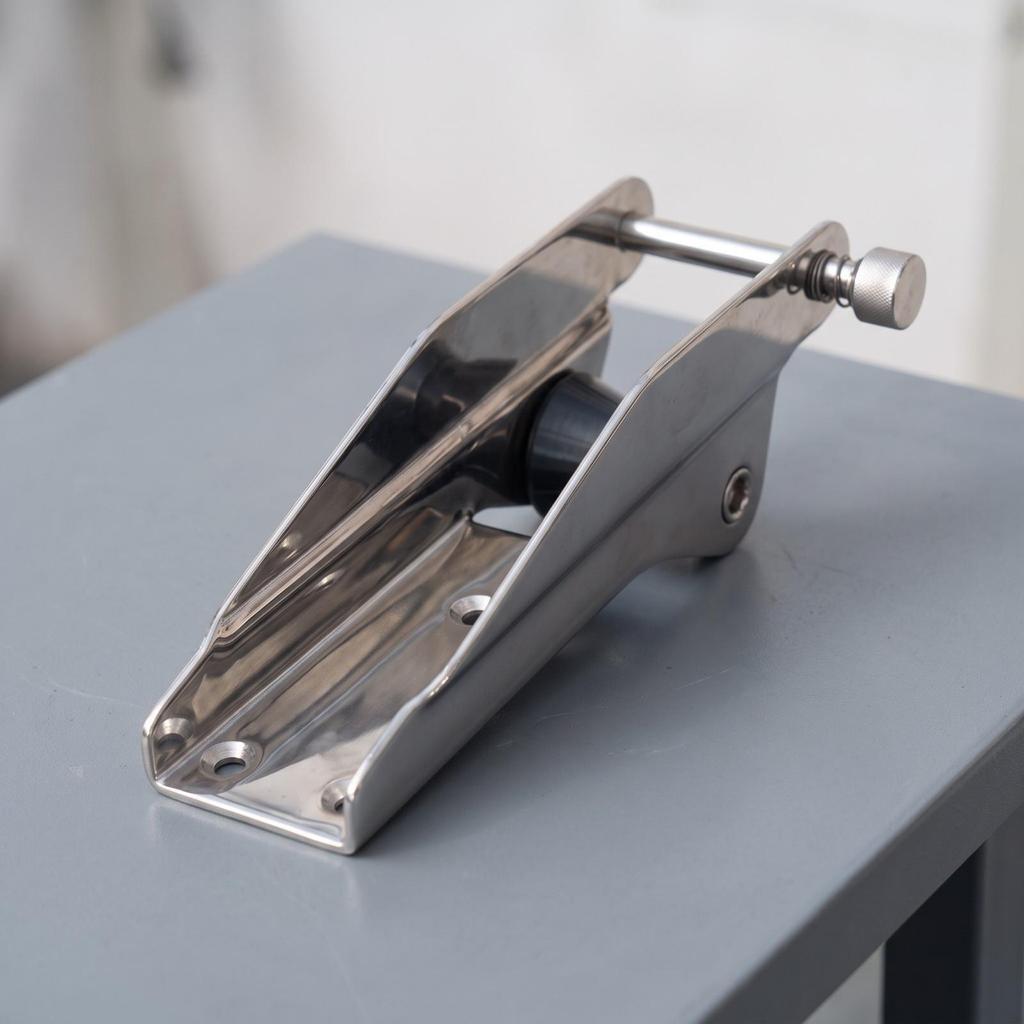 Stainless Steel Anchor Bracket Hinged Hardware Polished for Sailboats, Mariners
