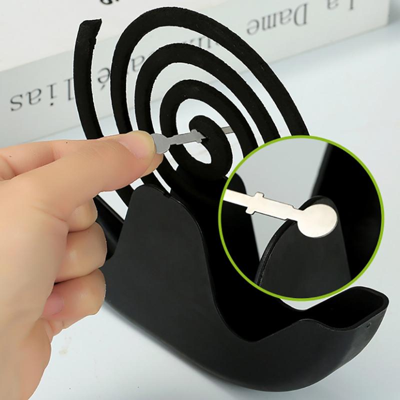 1Pc Snails Mosquito Coil Holder With Tray Nordic Style Spiral Summer Day Plastic Mosquito Repellent Incenses Rack Plate Home