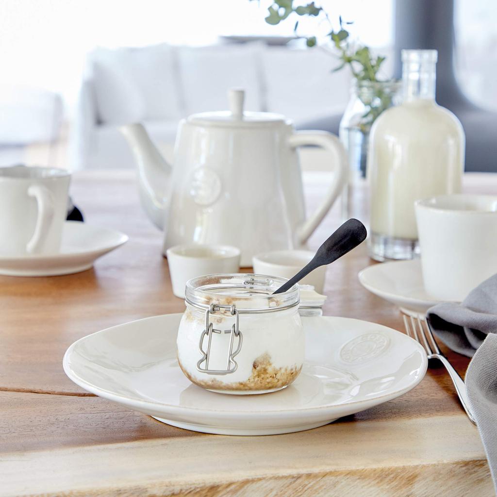 Officially Imported Costa Nova Salad Dishwasher and Microwave NOP216W Plate, Approx. 21cm, White, Safe,