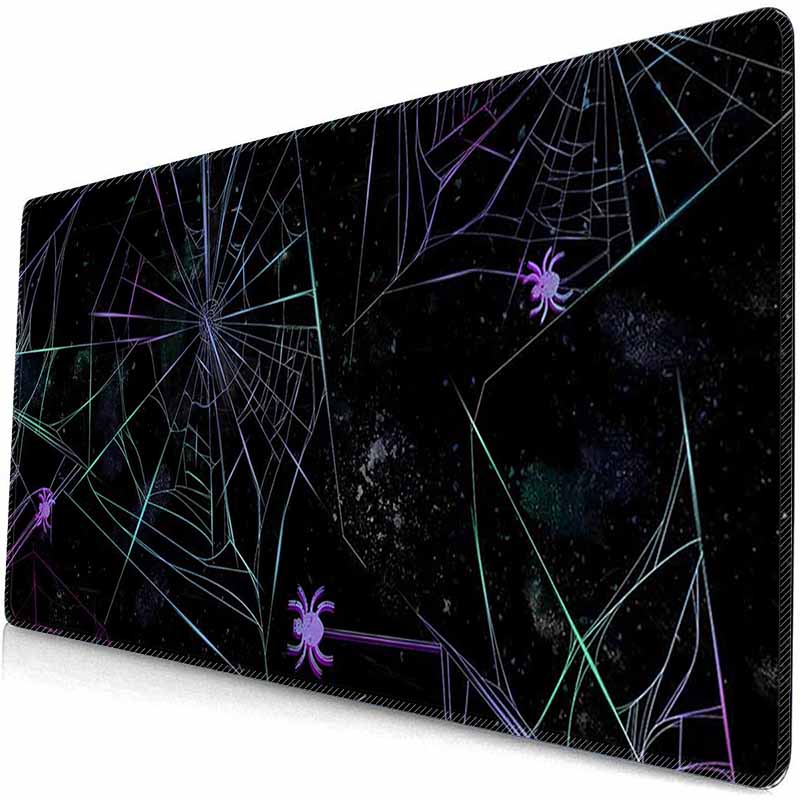 HD Large Gaming Mousepad Spider Web Mouse Mat Big Desk Pads Desk Protector Non-Slip Rubber Mouse Pad XXL Big Keyboard Table Mat