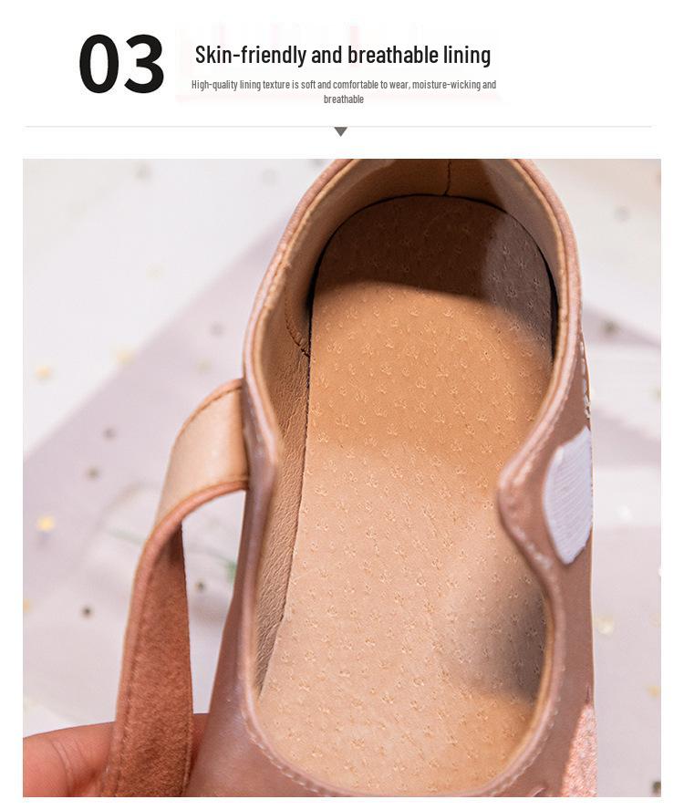 2024 Embroidered Bunny Girl's Leather Loafers - Spring & Autumn Low-Cut Princess Shoes