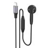 Earphone Single Side Earphone With Microphone for Smartphones Secure In Ear Design, Reinforced Cable, Wide  Use