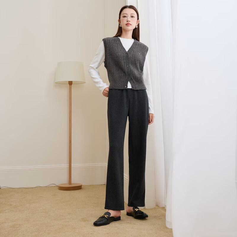 

Sancai Women s Mid-Waist Herringbone Trousers M 160/72B