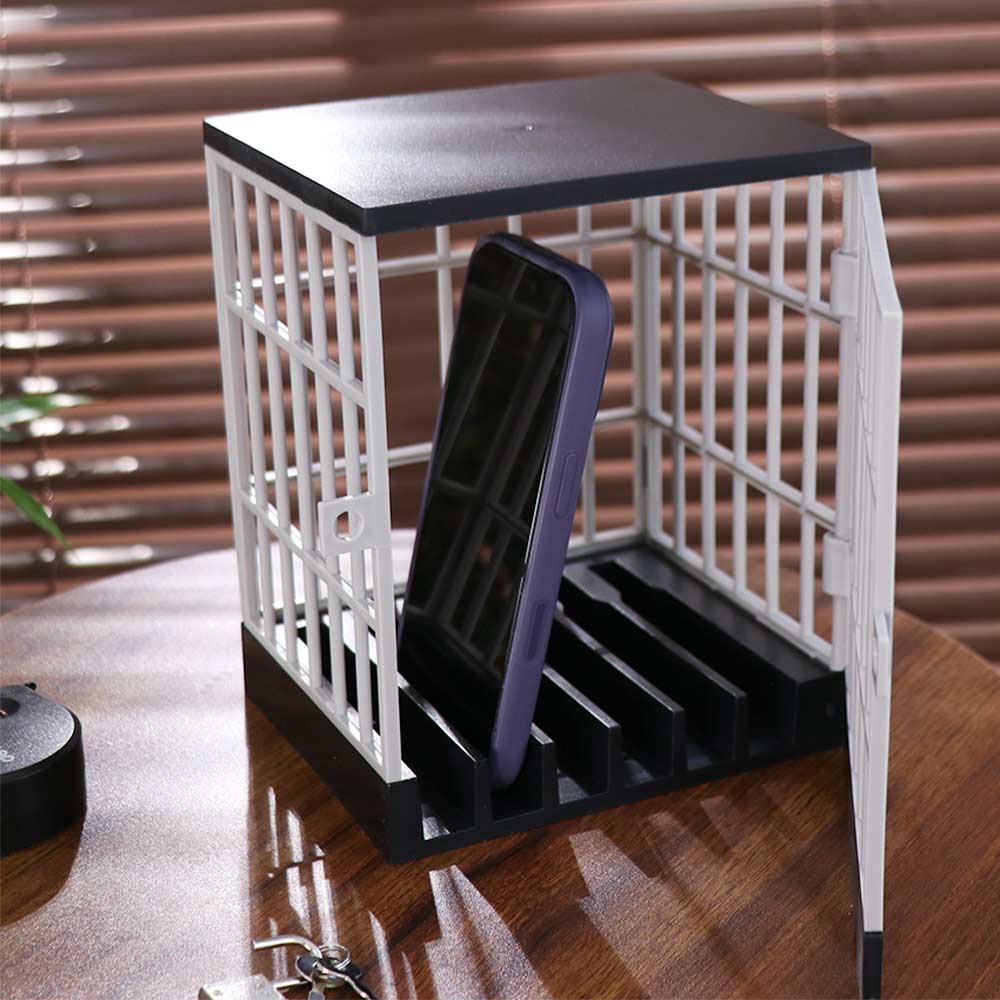 Locking Cage Mobile Phone Jail Storage Box Cell Phone Jail Smartphone Lock Box  Party Fun
