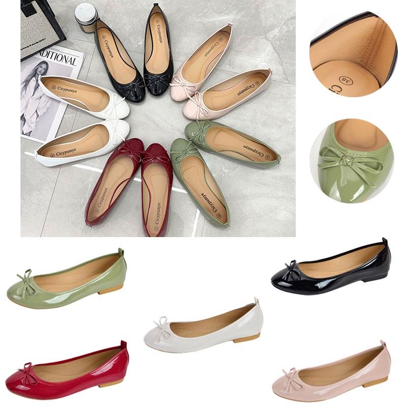 Elegant And Comfortable Ballet Flats For Women Low Heel Pure Color Soft And Gentle On Feet