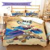 Dr STONE Pattern Bedding,Quilt Set Quilt Cover Pillowcase Home Birthday Gift (1 * Duvet Cover + 2 * Pillowcase, Without Core)