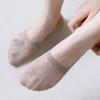 Women's Invisible Low-Cut Lace Socks: Thin, Breathable, Anti-Slip Silicone Heel, Short-Tube Cotton.