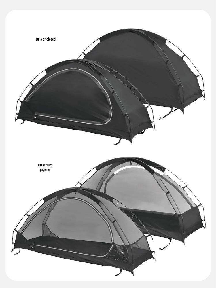 Rainproof Solo Camping Tent with Mosquito Net