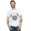 Disney Mens Minnie Mouse Rainbow Face T-Shirt