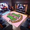 1pc AKA Logo Print Area Rug - Soft, Washable Non-Slip Indoor Mat for Office Chairs, Living Room, Home Office Decorative Rug