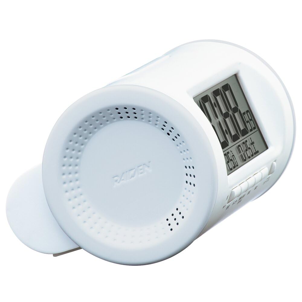 Seiko Clock Digital Alarm Table Loud PYXIS 81 X 138 X 99 NR540W Clock, Clock, Sound, White, RAIDEN, Mm,