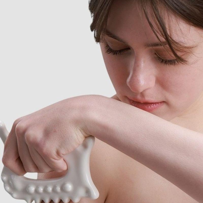 Perlenpflege S-Line Keramik Gua Sha Massagegerät