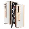 Mit S Pen Beschichtung magnetische Ledertasche für Samsung Galaxy Z Fold 4 5G Kickstand 360 Full Screen Protector Telefon Abdeckung Z Fold 3