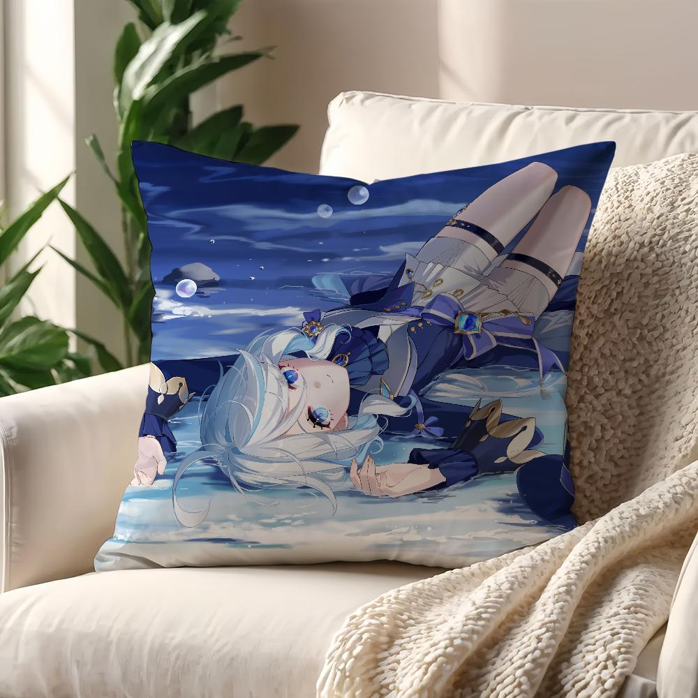 Federa Cuscino Furina Genshin Impact Per Cuscino Stampa Decorazione Divano Casa Auto Stanza Caffetteria Ufficio Semplicità Nordica