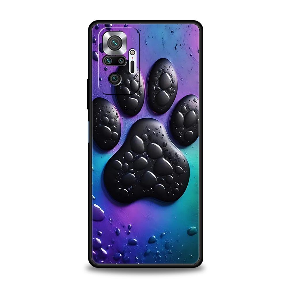 Og Paw Print Aesthetics Phone Case Cover for Redmi 14C 10C Note 15 14 13 12 10 11 K40 Pro Plus Soft TPU Shockproof Shell Fundas