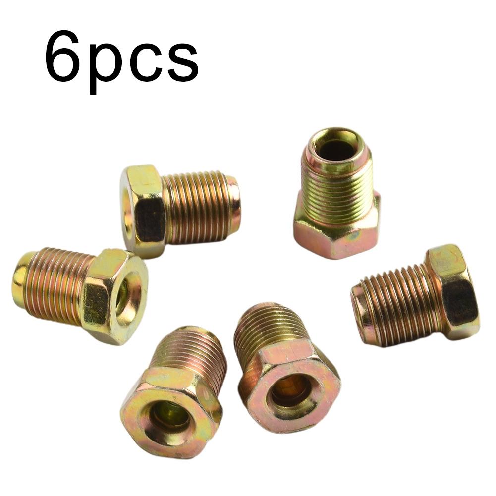 Metric Nuts 3/16\" Pipe 6pcs Accessories Brake Pipe