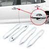 4x for Toyota Yaris Cross Hybrid 2025 2025 XP210 Stickers 2025 2020 Chrome Car Door Handle Cover Trim Styling White Accessories