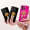 For Honor X5c Case Luxury Crown Letters Soft Slim Silicone Phone Cover For Honor X5 X5c Plus Fundas NLA-LX1 HonorX5c Plus Bumper