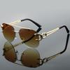 New In Pilot Decor Sunglasses Women's Trendy Vintage Driving Anti UV Shades Fashion Luxury Brand Designer Sun Glasses