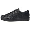 Originals Superstar Vintage Tkane Odporne na Ścieranie Niskie Buty Skateboardowe Unisex Czarne Sneakersy JR6002