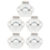 5 Pcs Push Button Latch Zinc Alloy Keyless Cupboard Locks for 14‑16mm Door Thickness