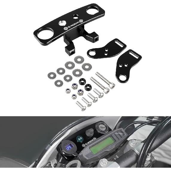 

NICECNC Dirt Bike Ignition Device Relocation Dash Kit Aluminium Compatible with KTM 150-500 XC-W XCF-W EXC EXC-F 2017-2023,Compatible with Husqvarna