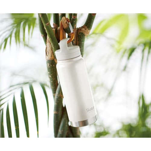 Skater Thermal/Cold Stainless Steel Mug Bottle 500ml with Screw Handle Dull Gray STSC4-A