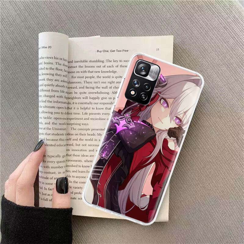 Honkai Impact 3rd Phone Case For Redmi Note 13 12 Pro Plus 14 15 Pro 5G 11 11T 11E 11S 10 Pro 10S 9 9S Cover Cell Clear TPU Capa
