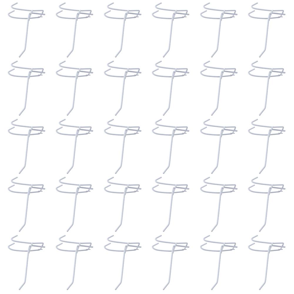 Langlebige 4-Zoll Weiße Gitterwand-Displayhaken Metall-Wandorganizer Gitterwandhaken & Aufhänger Gitterwandzubehör