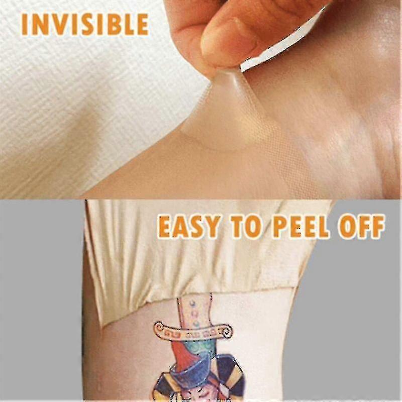 5-Pack Breathable Tattoo Blemish Concealing Tape, Scar Blemish Hiding Tape Sticker, Tattoo Cover and Skin Shield Coverlight Skin Tone