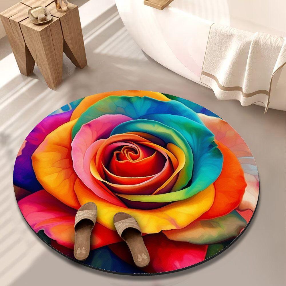 Antypoślizgowa Mata Podłogowa Piwonia Mata Podłogowa Łazienkowa o Specjalnym Kształcie do Salonu Stolik Herbaciany Przyłóżkowa