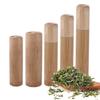 Barattolo Naturale Ecologico con Coperchio Contenitore Organizer in Bambù Fatto a Mano Lattina per Tè Scatola Portaoggetti