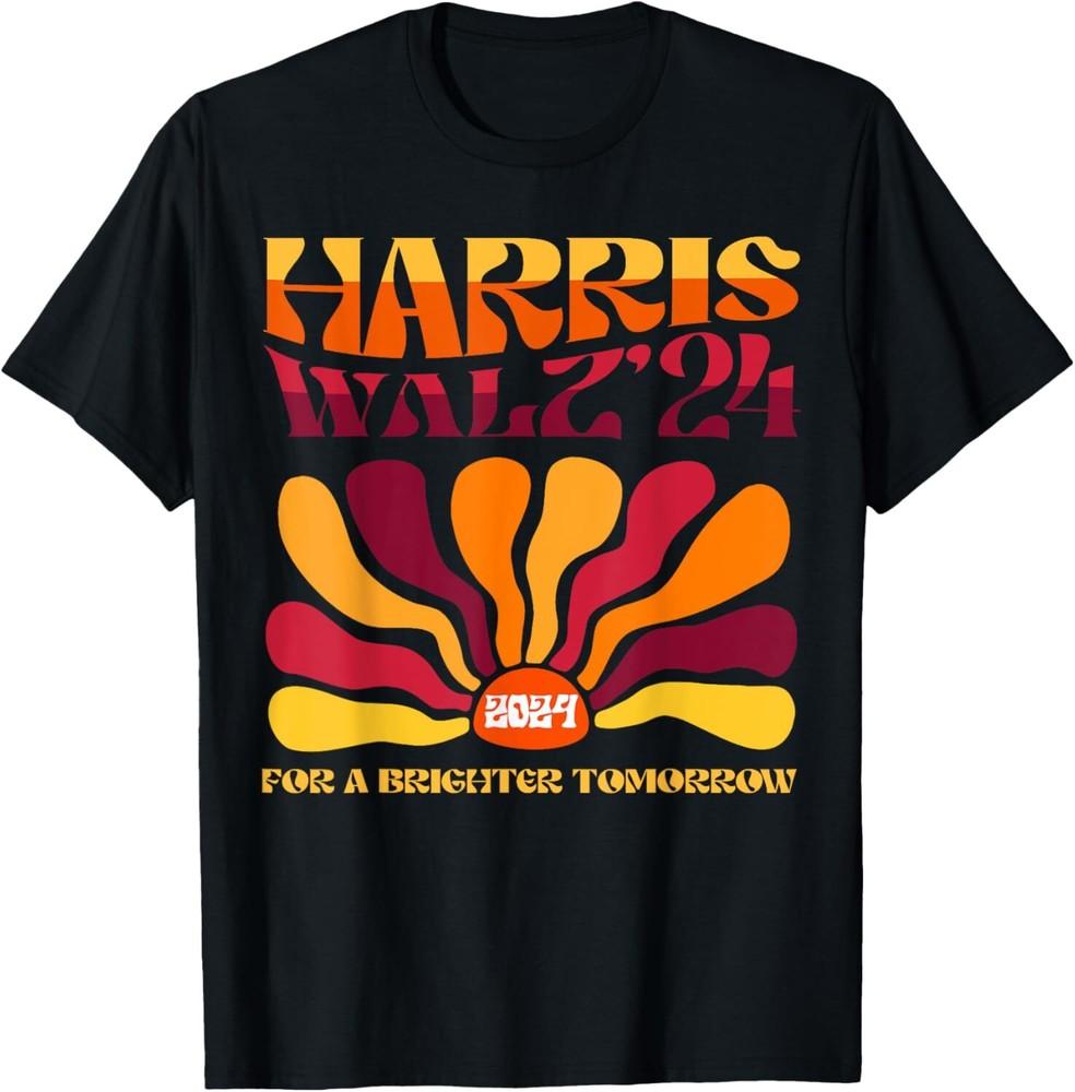 Harris Waltz Kamala Harris Tim Walz For A Brighter Tomorrow T-Shirt Unisex T-Shirt L