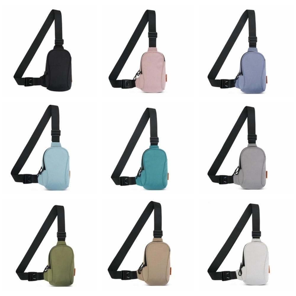 Solid Color Mobile Sports Chest Bag Storage Sports Shoulder Crossbody Bag Mobile Shoulder Bag  Boys
