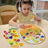 Montessori Busy Board for Toddler Felt Learning Activity BoardCommon Fruits and Vegetables  Sorting Learning for Preschool