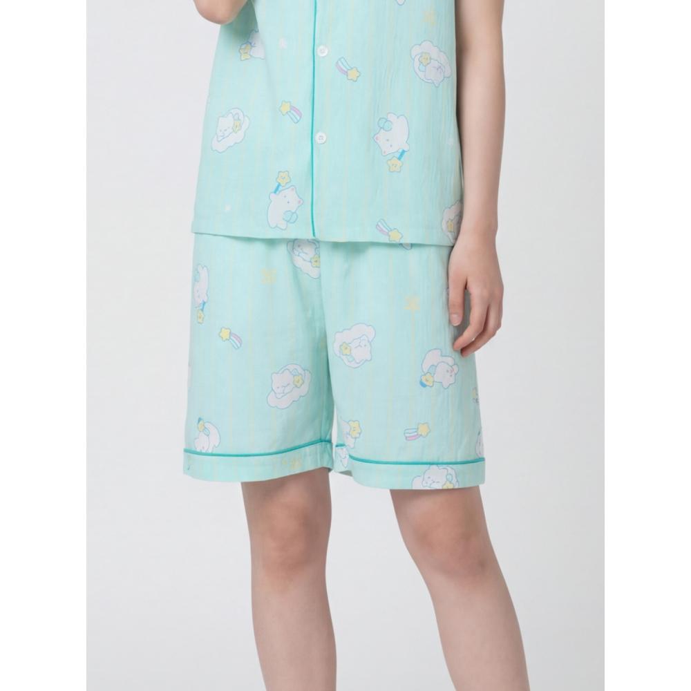 Daiso [общественный] Шорты с узором для отсадки крема PajaMas M Мятный
