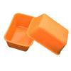 10Pcs Rectangle Silicone Small Loaf Pan Muffin Baking Cups Cupcake Mold Non Stick Easy Clean