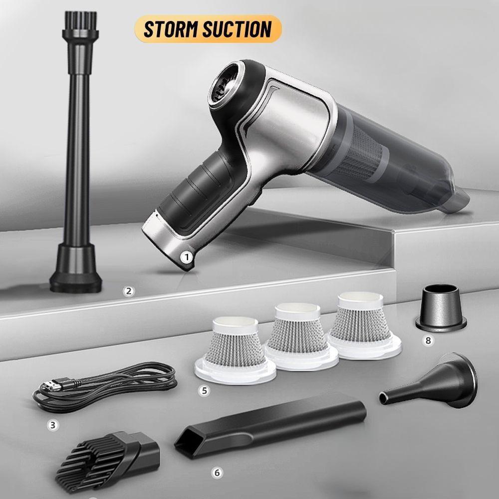 Nový německý bezkomutátorový 25000Pa bezdrátový vysavač do auta Ruční mini vysavač pro domácnost se silným sáním Separace za sucha a za mokra