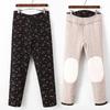 Middle-aged and Elderly Cotton Pants Three-layer Padded Thermal Pants Women's Thickened High-waisted Knee Pads Grandma and Mother Waist Leggings
