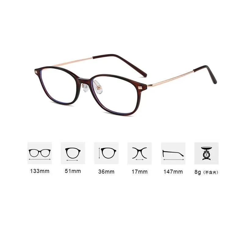 Ultra Light Square-Shaped Metal Compact Frames Readers Euro-American Blue Light Blocking High-definition Age-Related Vision Loss Glasses