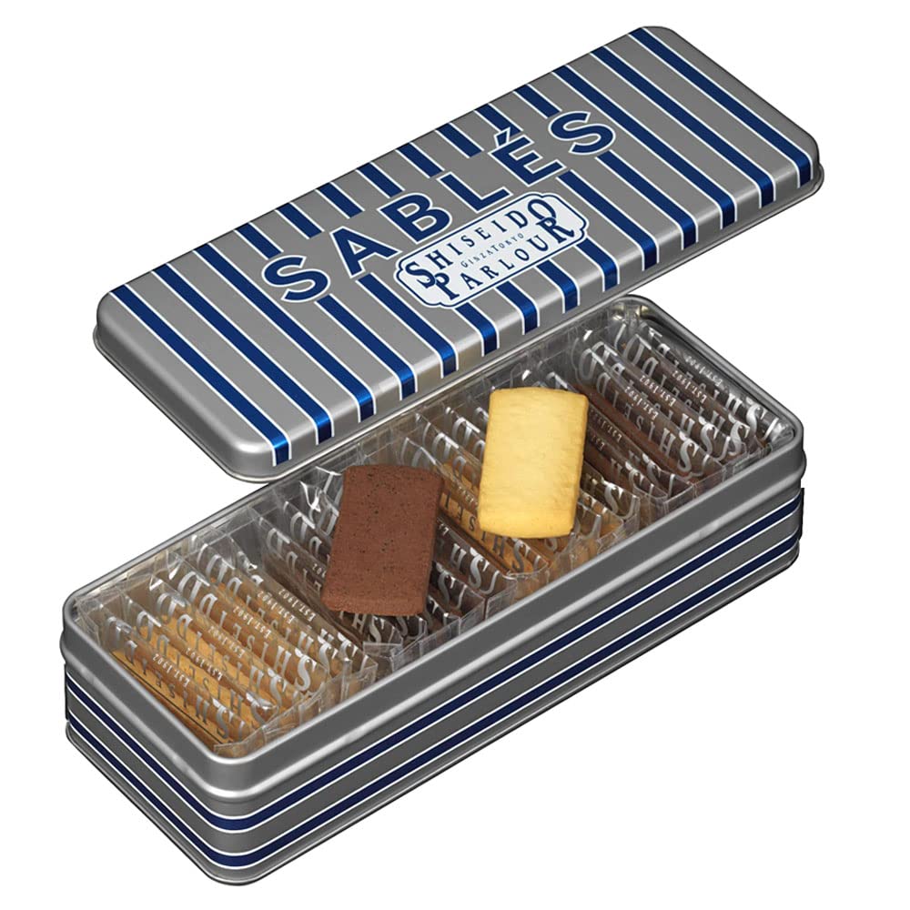 Shiseido Parlour White Day Cookies Sable 22 Pieces Gift Tin Cacao Coconut Individually Wrapped Celebration Retirement Workplace Petit Valentine's