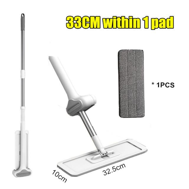 Mop do czyszczenia Wyciśnij na sucho Płaskie mopy Leniwe, swobodne mycie rąk Mop podłogowy Mop na mokro i na sucho Narzędzia do czyszczenia domu i kuchni Mop obrotowy