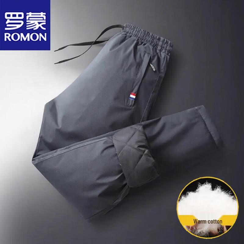 

ROMON Men s Warm Straight-Leg Casual Sweatpants 5XL