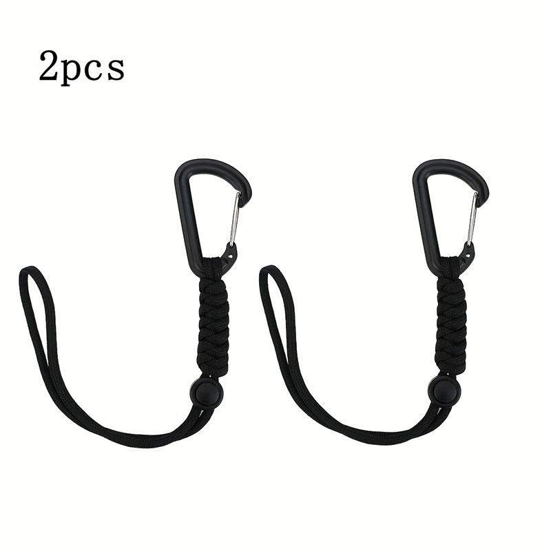 

Carabiner Key Hook Anti-loss Rope Nylon Backpack Hanging Buckle Multifunctional Telescopic Key Ring Outdoor Tension Carabiner чёрный