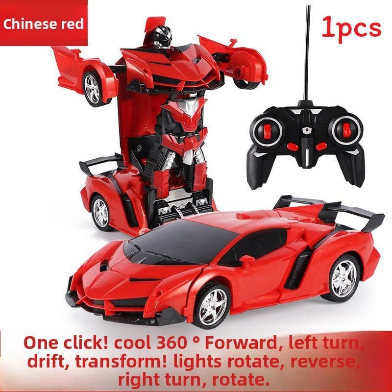 

Remote Controlled Racing Car Robot Model Children Toy With Lighting Function красный