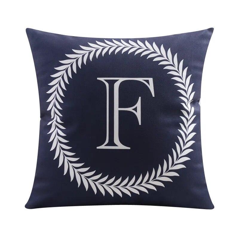45*45CM 26 English Letters Plush Pillowcase Wedding Party Festival Decoration Sofa Office Seat Car Cushion Cover Home