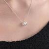 92.5 Silver Three Ring Necklace (7022307)