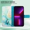 Flip Case For Fundas Samsung Galaxy A04E A12 A13 A14 A22 A24 A32 A33 A34 A52 A52S A53 A54 A73 5G Marble Color Wallet Cover D03G